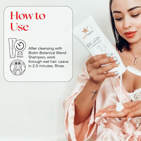 Nuonove HAIRtamin color-safe badge detail, brand reassurance for treated hair