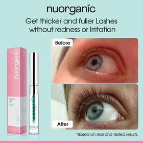 NuOrganic Cosmetics applicator brush detail for precise base-of-lash application