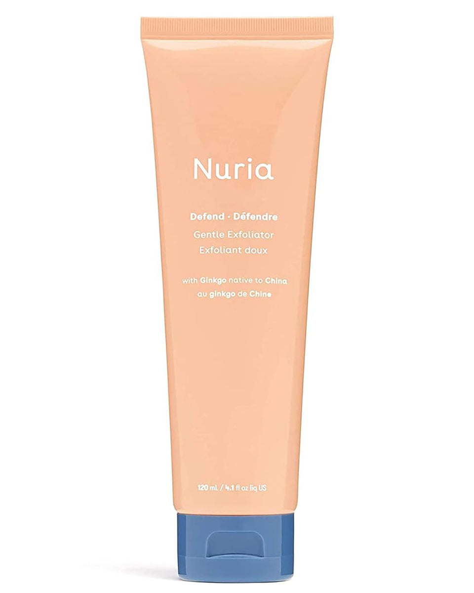 Nuria front packaging showing label and 120 mL size for clear identification and benefit