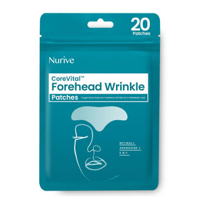 NURIVE front packaging showing large forehead wrinkle patches and benefits