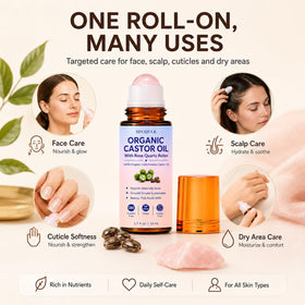 NUROOT applying roll-on to cuticle to soften and smooth benefit
