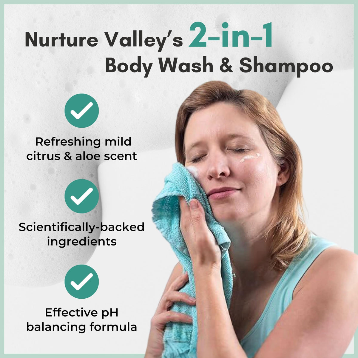 Nurture Valley hair application demo refreshing hair without water