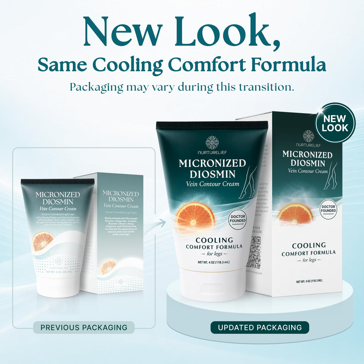 Nurturelief tube label close-up highlighting doctor-formulated ingredients and clarity