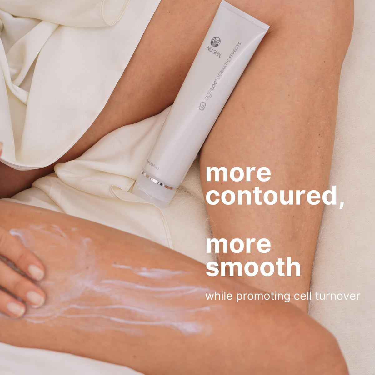 Nu Skin hyaluronic acid dropper showing hydration and moisture retention
