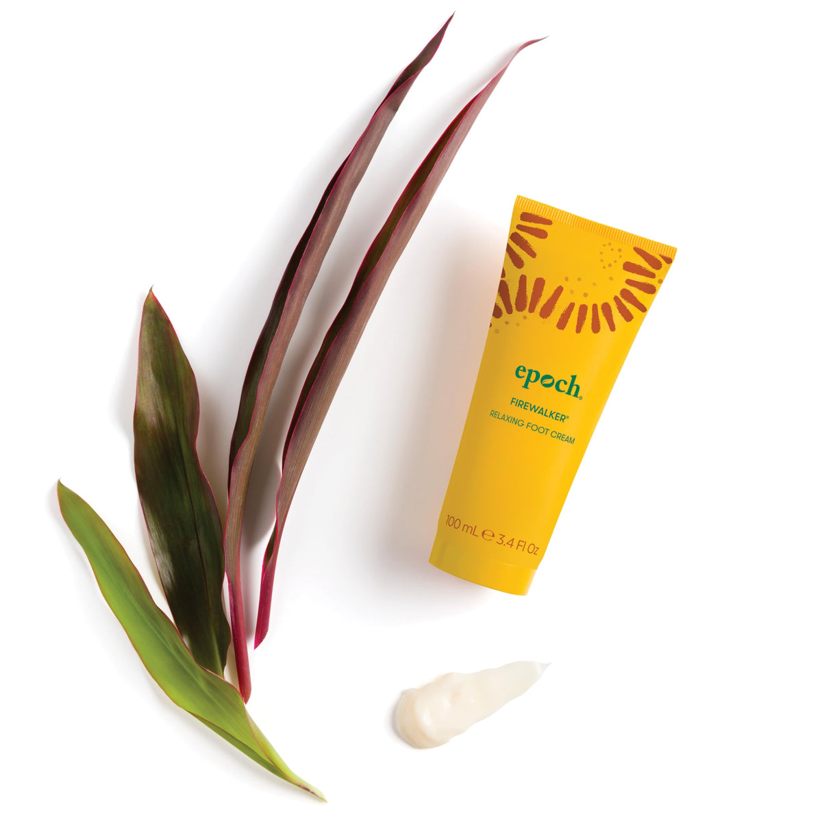 Nu Skin Epoch Firewalker close-up label highlighting Hawaiian Ti Leaf benefit