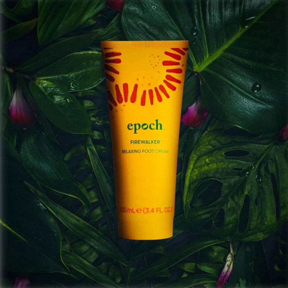 Nu Skin Epoch Firewalker applied on feet demonstrating soothing relief