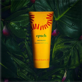 Nu Skin Epoch Firewalker applied on feet demonstrating soothing relief