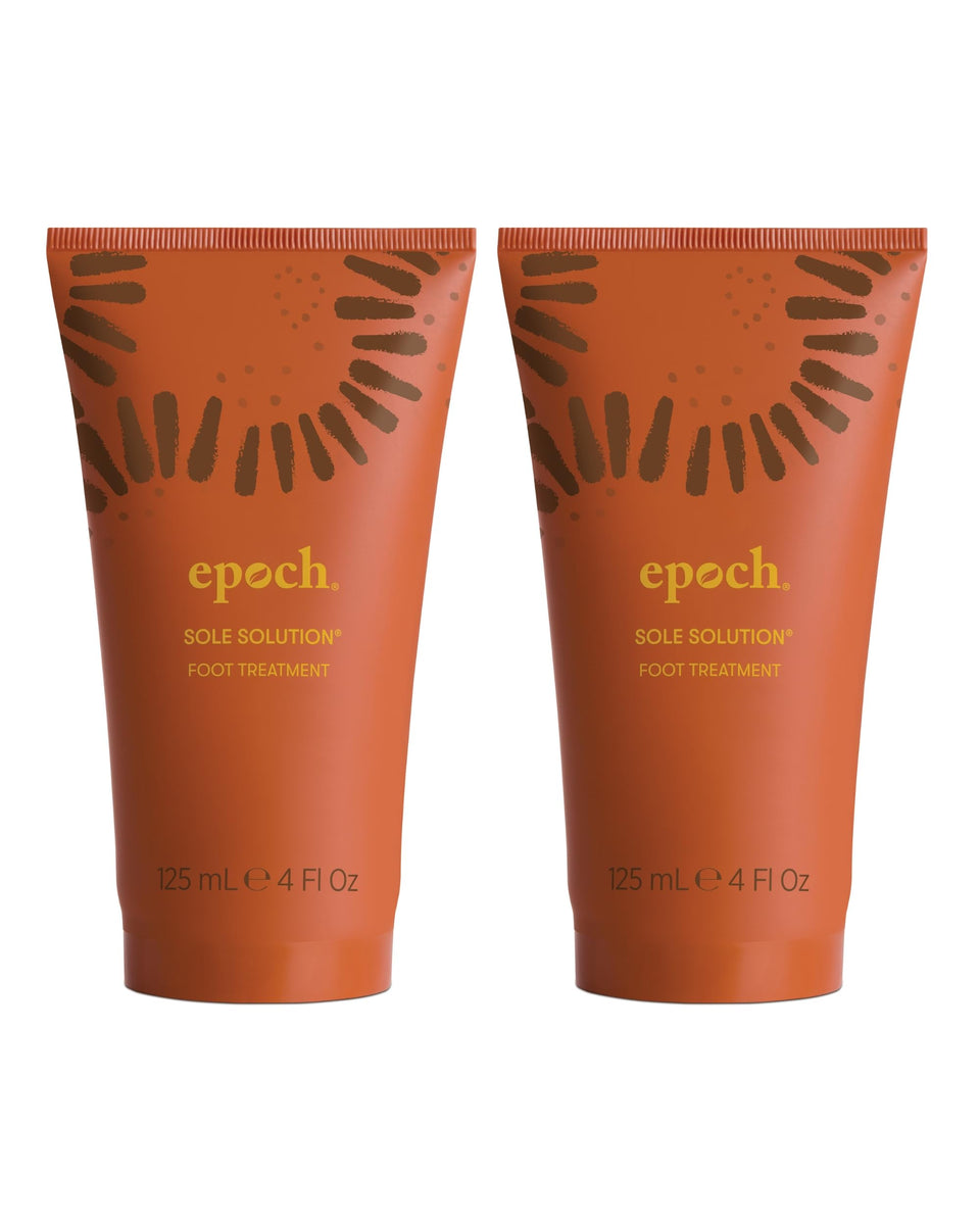 Nu Skin Epoch Sole Solution front packaging showing product and benefits