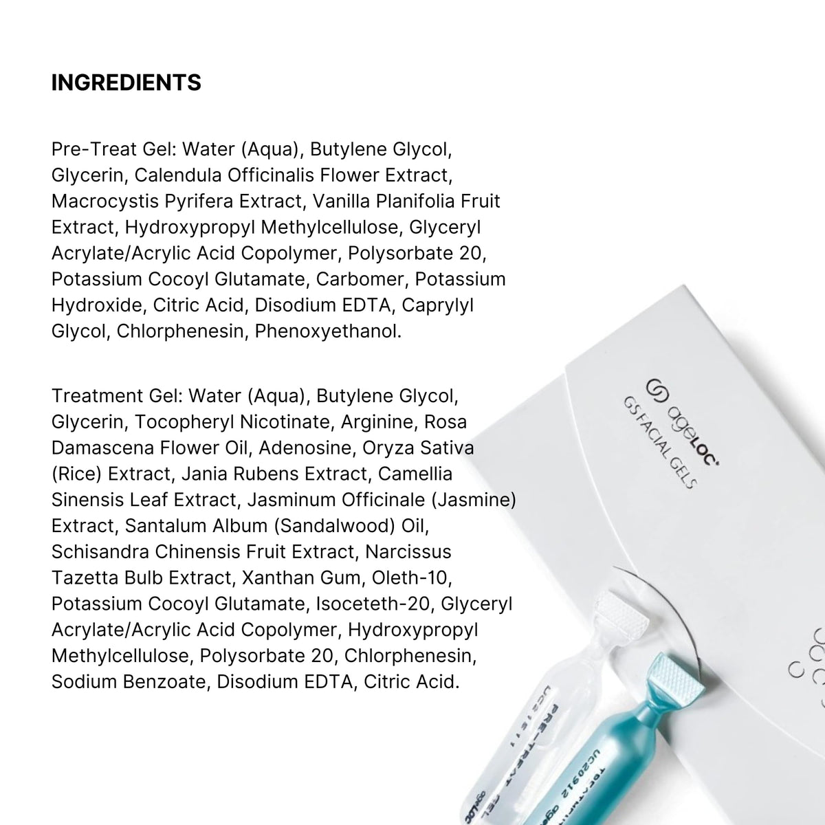 Nu Skin gel bottles in hand showing scale and travel-friendly size