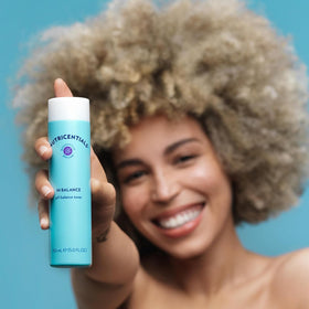 Nu Skin ingredient label closeup showing botanicals for balanced skin