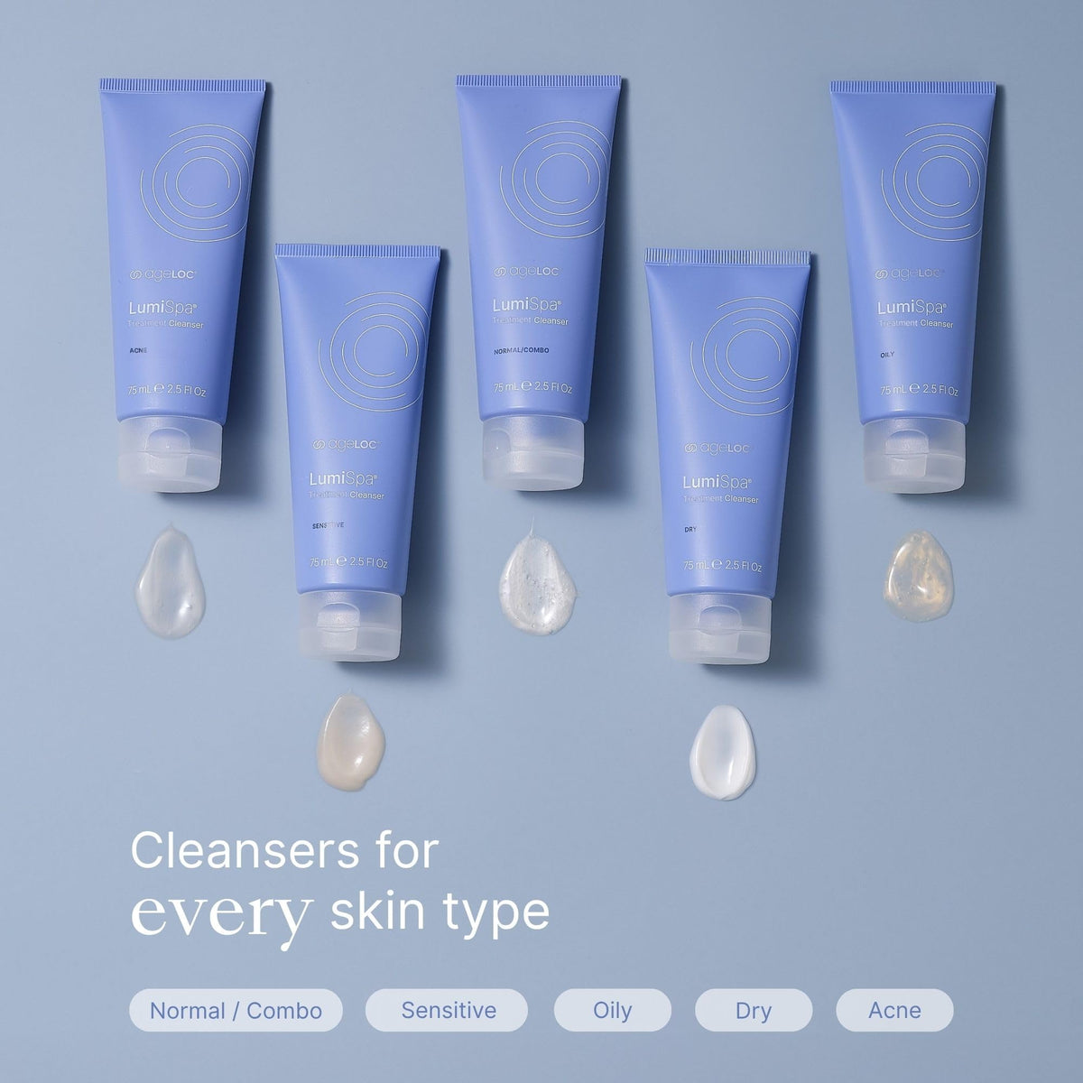Nu Skin cleanser staged in bathroom conveying daily routine readiness