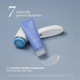 Nu Skin cleanser paired with LumiSpa device demonstrating compatibility