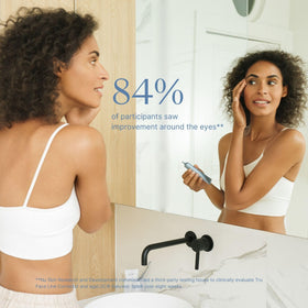 Nu Skin serum texture close-up demonstrating lightweight absorption benefit