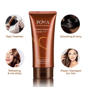 NUSPA applied to damp hair showing detangling and reduced friction benefit