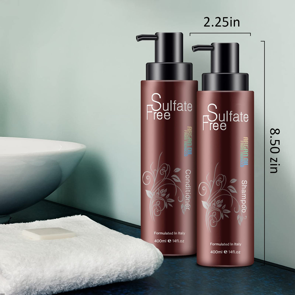 NUSPA lifestyle bathroom shelf showing salon-quality care
