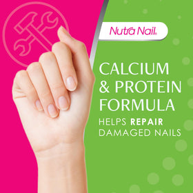 Nutra Nail close-up of nail texture revealing smoother, strengthened surface
