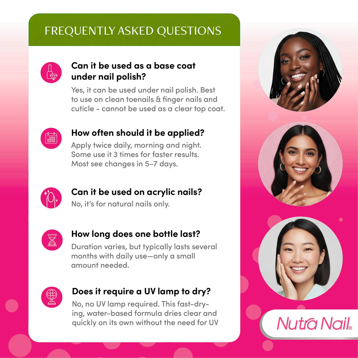 Nutra Nail applied on hands in lifestyle scene emphasizing healthier nails
