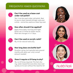 Nutra Nail applied on hands in lifestyle scene emphasizing healthier nails