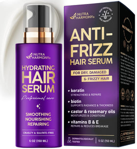 NUTRAHARMONY front packaging showing clean, lightweight serum benefits