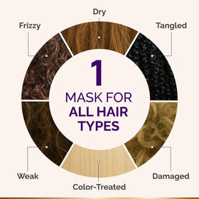 NUTRAHARMONY application on damp hair showing easier detangling and manageability
