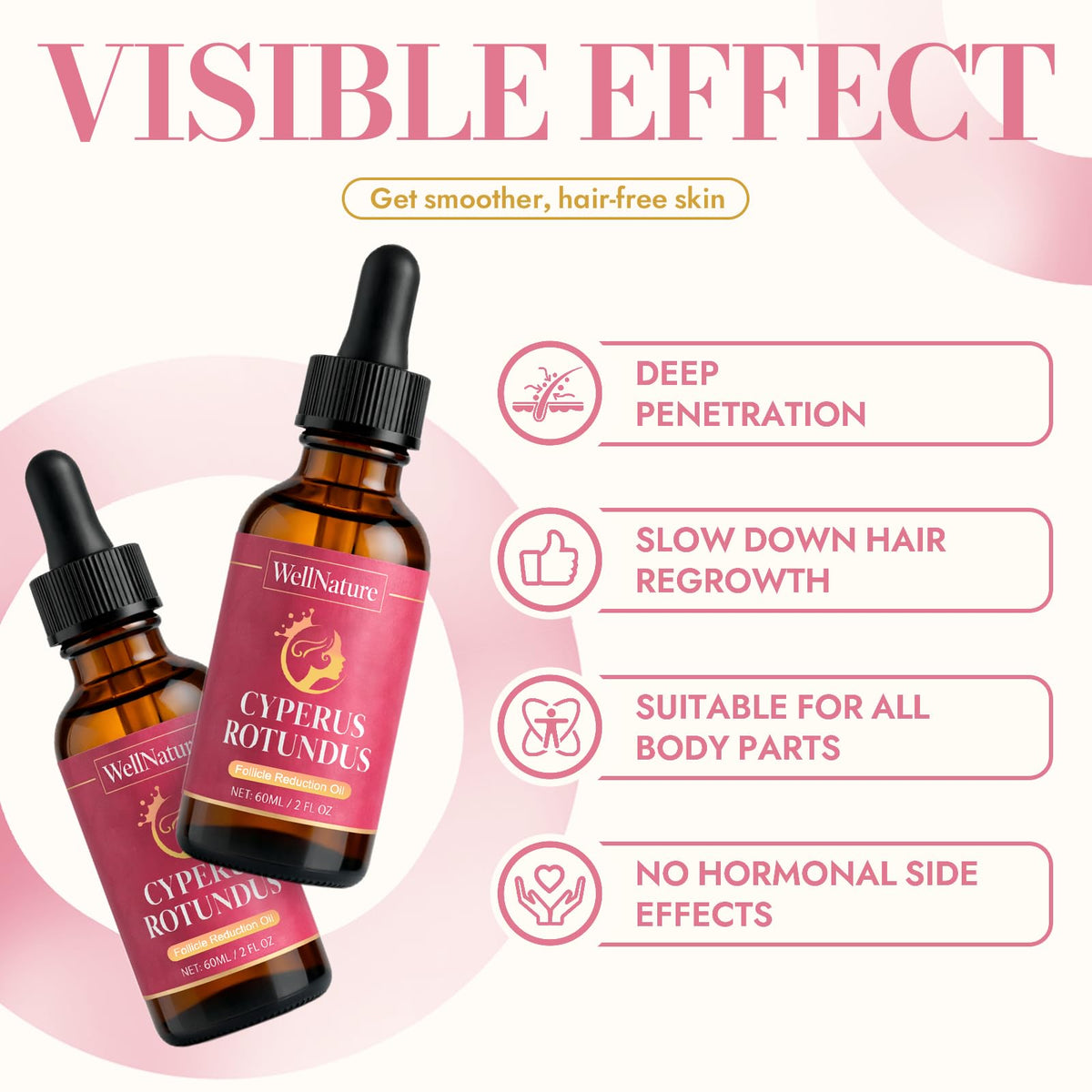 nutramd WellNature oils and botanicals arranged to highlight key ingredients and benefits