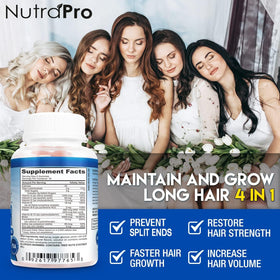 NutraPro bottle open with gummies pouring, illustrating servings