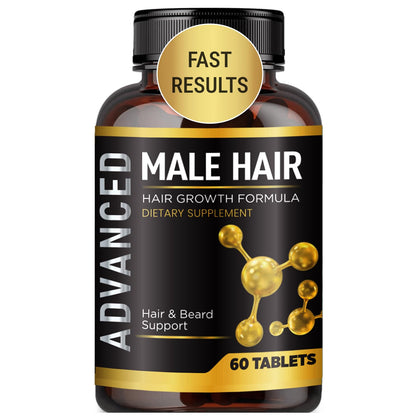 NutraPro front packaging showing bottle and label for men’s hair support benefits