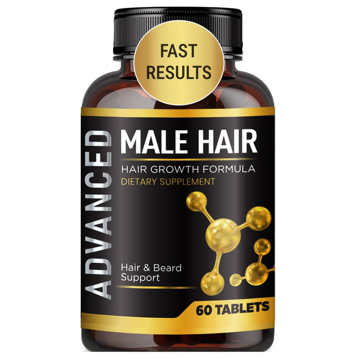 NutraPro front packaging showing bottle and label for men’s hair support benefits