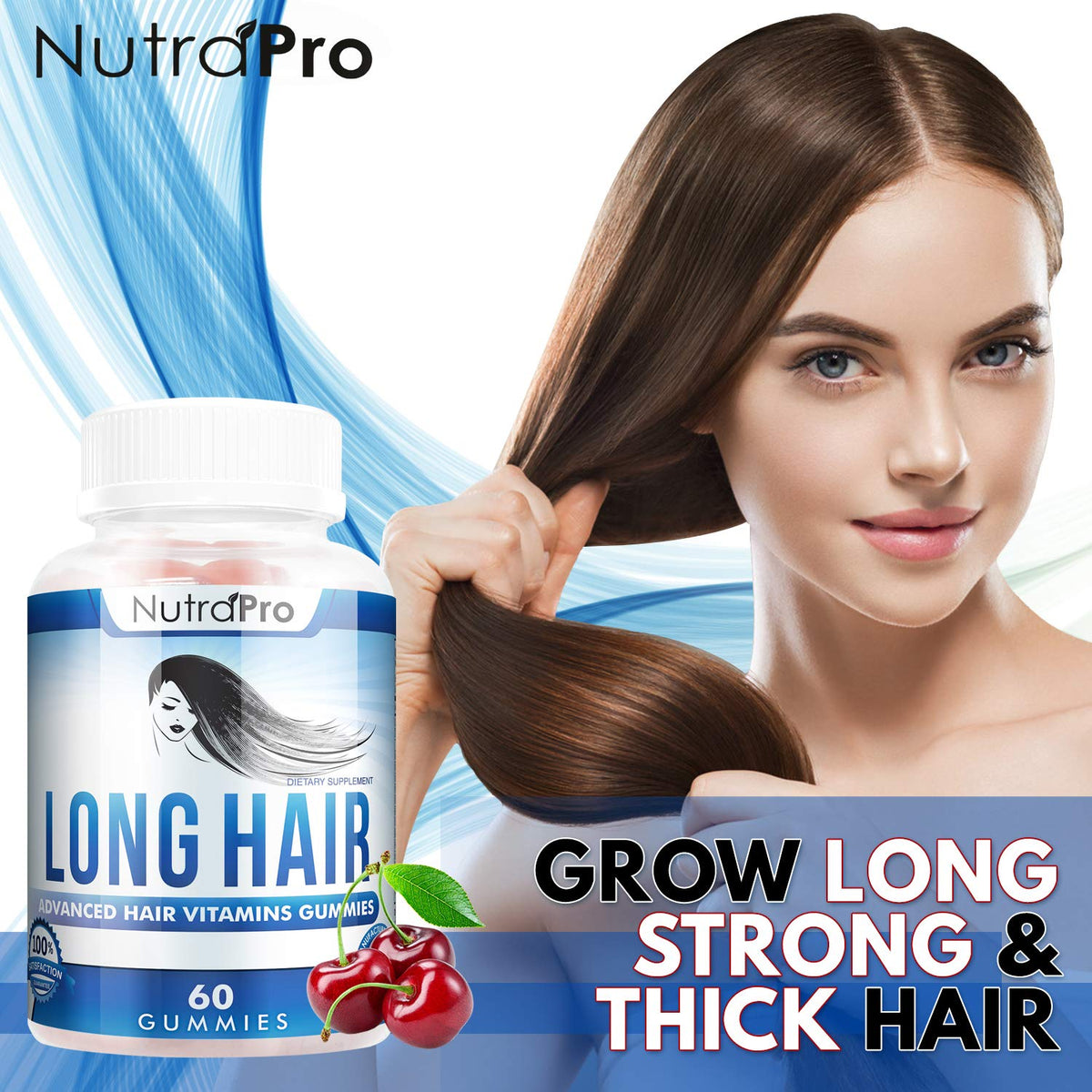 NutraPro close-up cherry gummy texture for tasty daily use