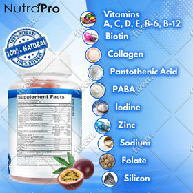 NutraPro gummy with passion fruit illustrating flavor and enjoyable daily routine