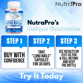 NutraPro ingredients label detail displaying biotin and collagen for informed choice