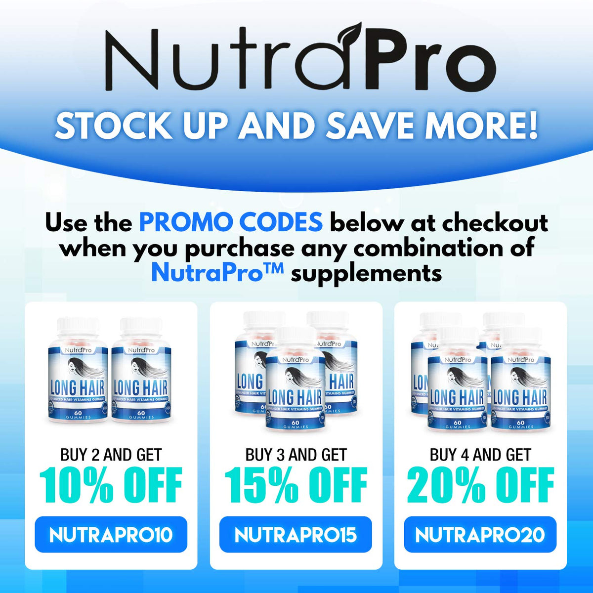 NutraPro label close-up listing vitamins and non-GMO badge