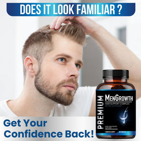NutraPro MenGrowth ingredient label view highlighting botanical and vitamin blend