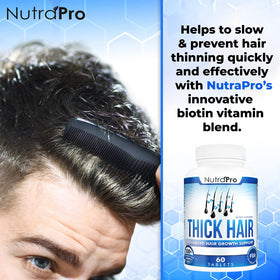 NutraPro tablets on palm to show scale and easy daily dosing convenience