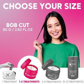 Nutree Professional application on hair strand demonstrating smooth penetration benefit