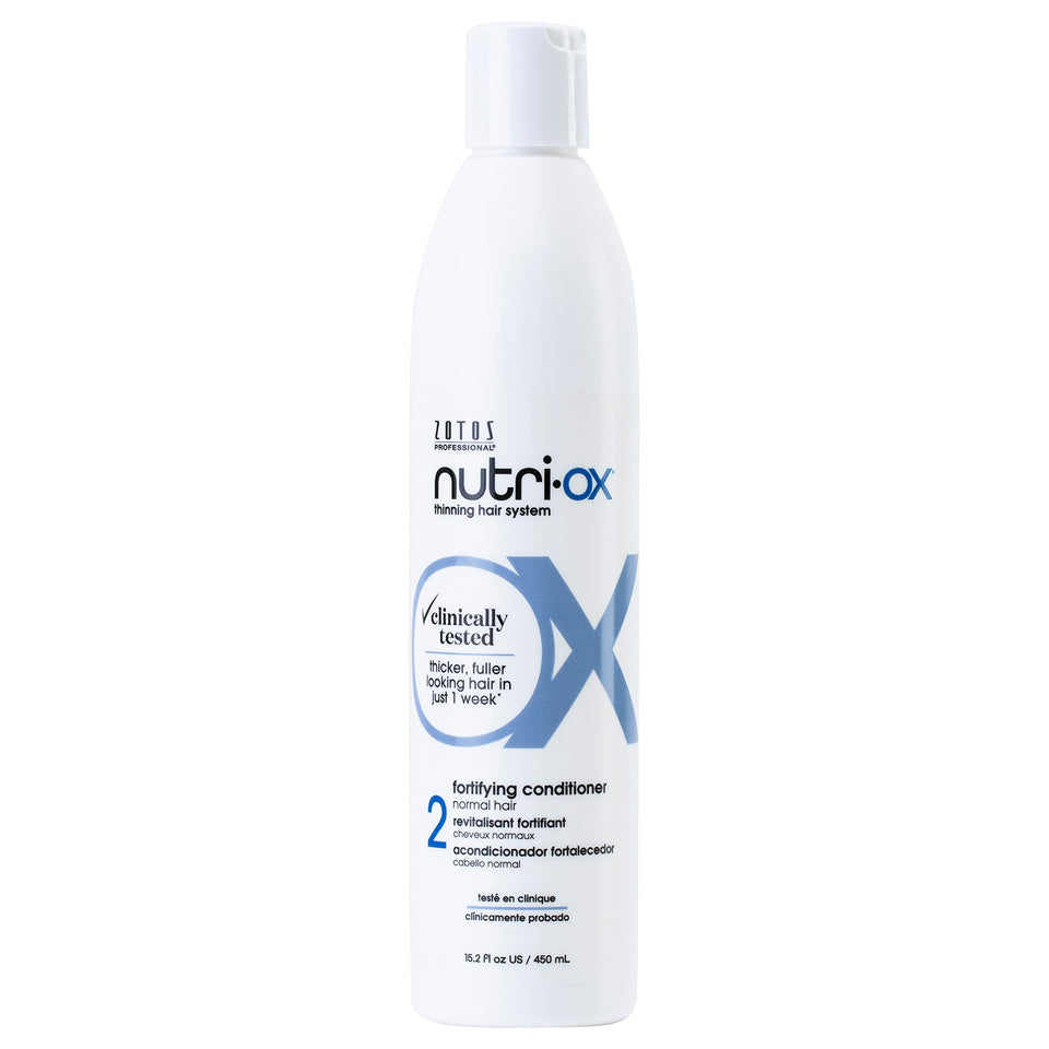 NUTRI-OX front packaging showing product and benefits for fuller hair