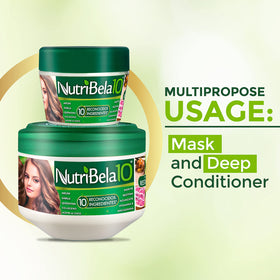 NUTRIBELA10 being applied in shower to demonstrate easy in-shower treatment