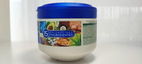 Nutribela 15 being mixed and applied in a bathroom setting to demonstrate daily use benefits