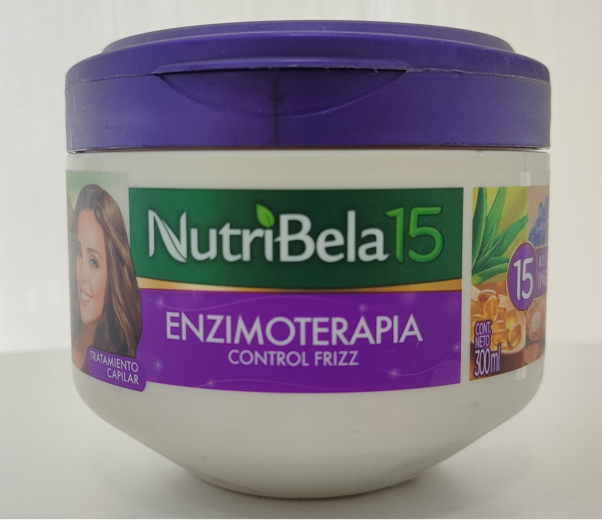 Nutribela 15 label detail highlighting ingredients and usage benefits