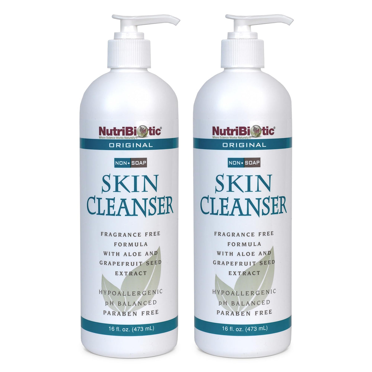 NutriBiotic on bathroom counter in lifestyle scene indicating daily gentle cleansing use