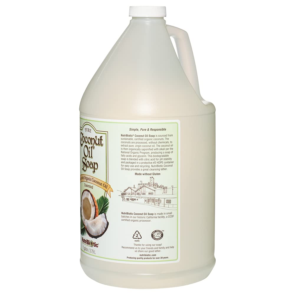NutriBiotic pouring soap texture close-up showing rich lather and smoothness