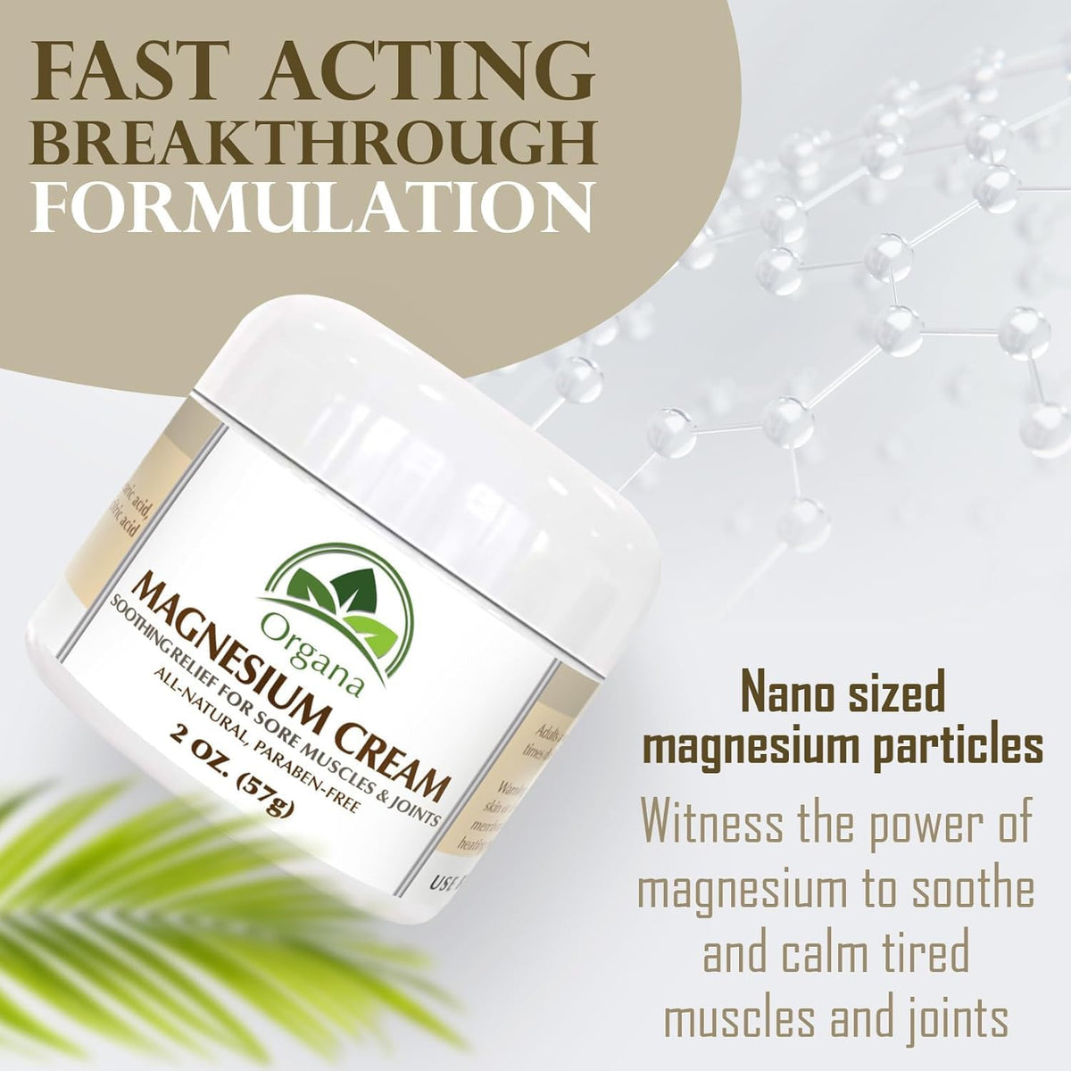 NutriNoche Organa being applied to feet to soothe tired soles and reduce discomfort