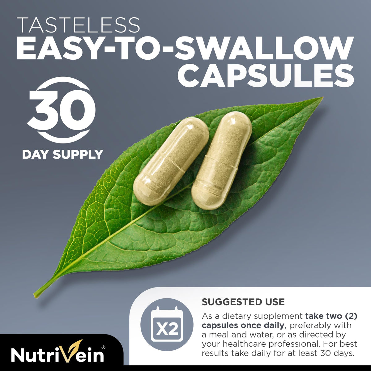 Nutrivein bottle on bathroom shelf illustrating daily routine convenience