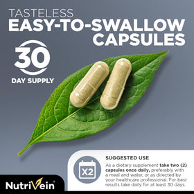 Nutrivein bottle on bathroom shelf illustrating daily routine convenience