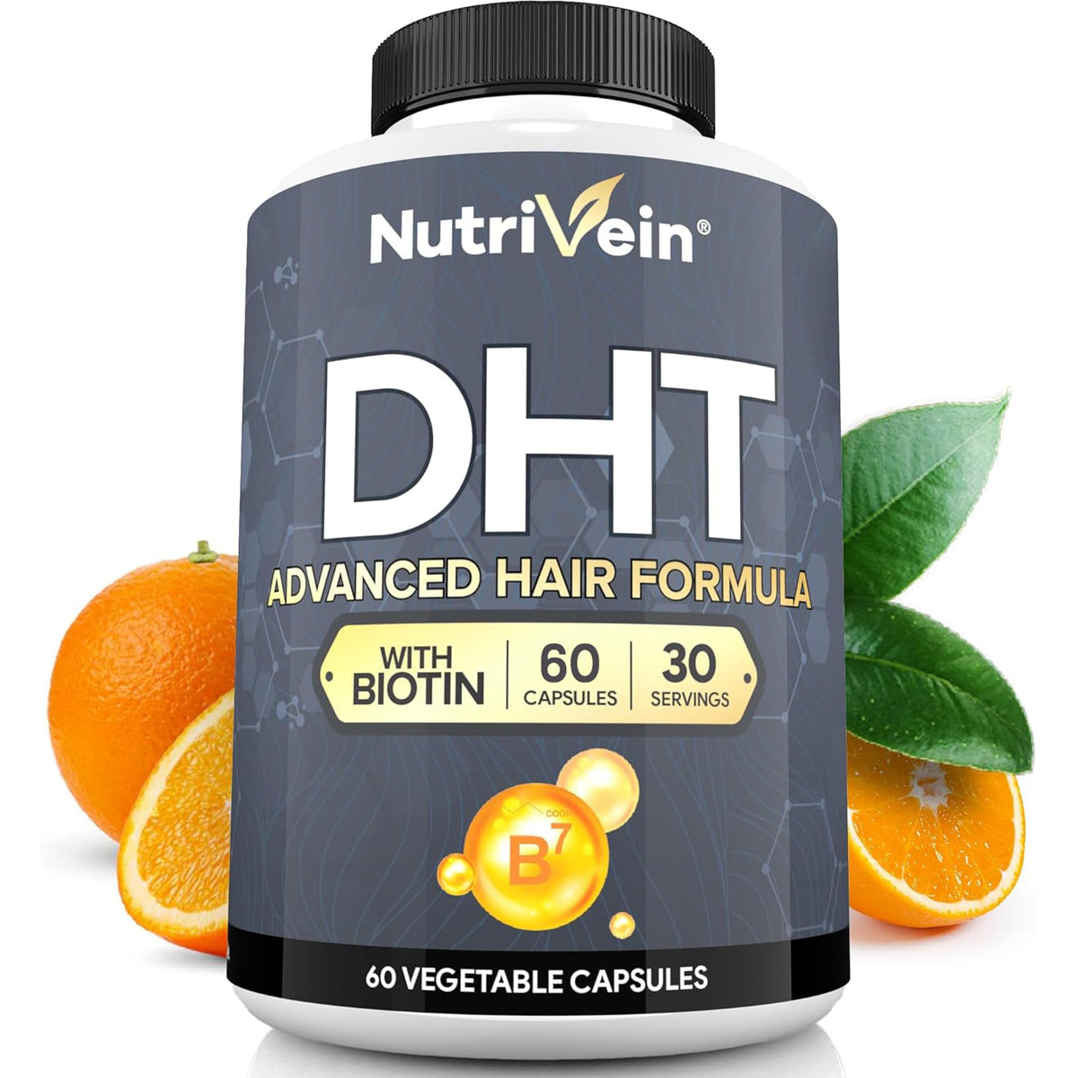 Nutrivein bottle front label showing brand and supplement benefits