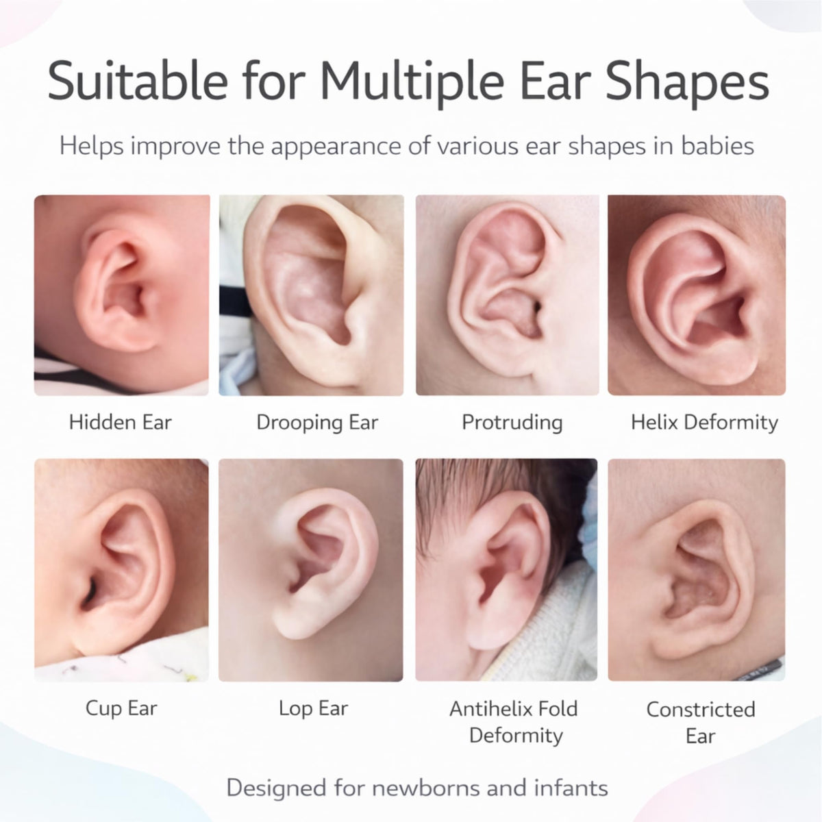 Nutvrliy infant demo in use showing comfortable ear positioning support