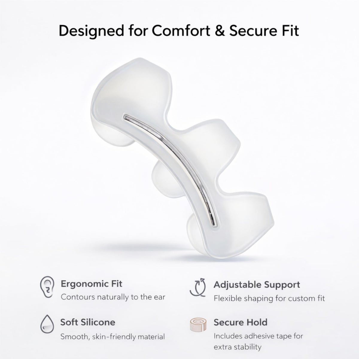 Nutvrliy silicone close-up showing soft texture and flexible support