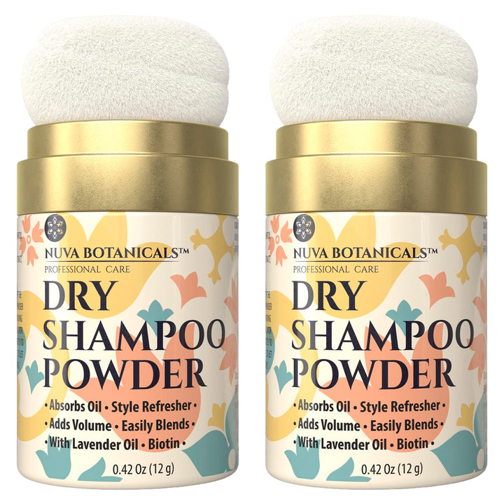 Nuva Botanicals front packaging showing compact travel-friendly two-pack benefit