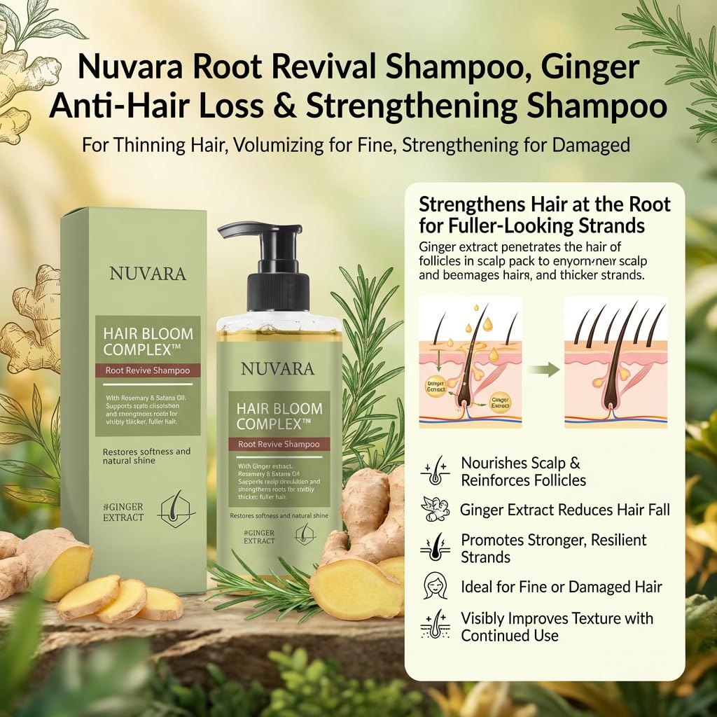 nuvara before and after volume comparison showing fuller-looking hair benefit