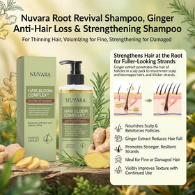 nuvara before and after volume comparison showing fuller-looking hair benefit